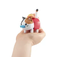 MegaHouse MEGA CAT PROJECT ONE PIECE Tokotoko NyanPieceNyan!  Monkey D. Luffy - ONE PIECE - photo 1