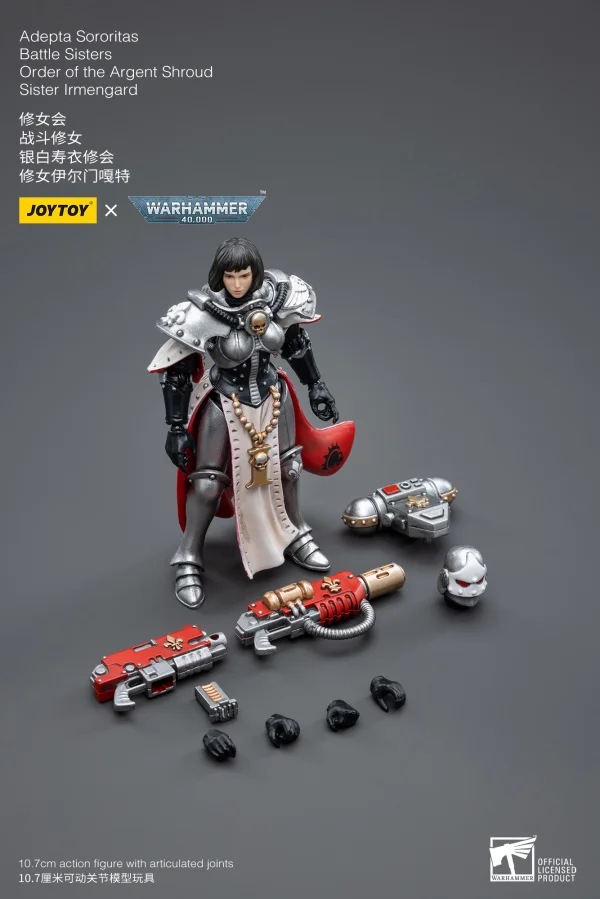JOYTOY Warhammer 40K-Adepta Sororitas Battle Sisters Order of the Argent Shroud Sister Irmengard - Warhammer 40K