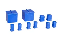 PLUM PMOA Pop Another World Series　Relay box/Cubicle　Blue - Pop Another World - photo 1