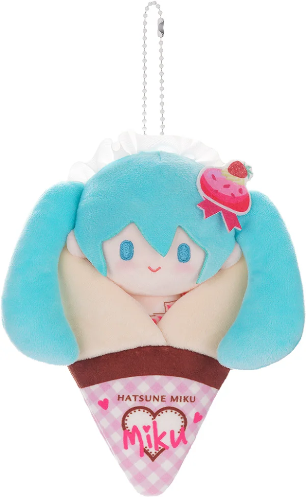 GOOD SMILE COMPANY Character Vocal Series 01: Hatsune Miku Crêpe Mascot Keychain B - Hatsune Miku