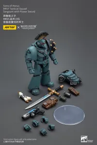 JOYTOY Sons of Horus MKVI Tactical Squad Sergeant with Power Sword - Warhammer 40K - photo 2