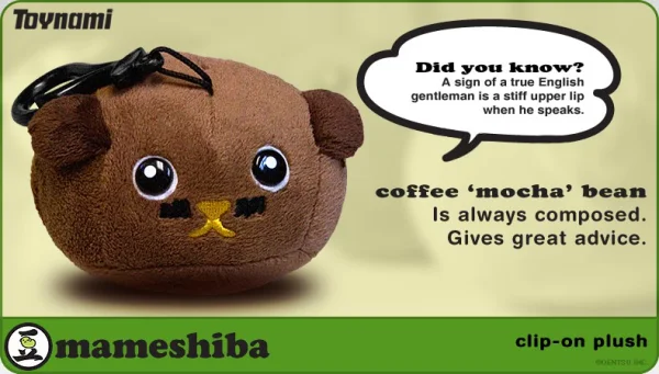 Toynami Mameshiba Clip-On - Mocha Beanie - Mameshiba
