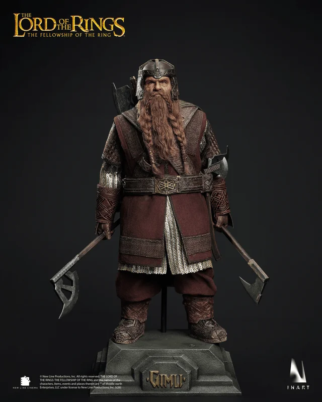 Queen Studios The Lord of the Rings：The Fellowship of the Ring — Gimli 1/6 Collectable Figure - The Lord of the Rings