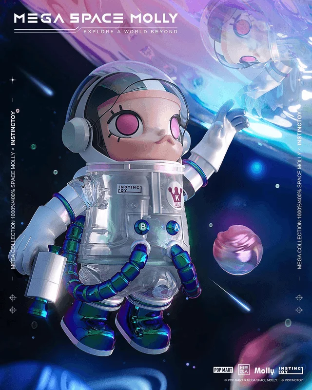 POP MART MEGA SPACE MOLLY x INSTINCTOY 1000% - MEGA SPACE MOLLY