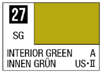 Mr. Color 27 - Interior Green (Semi-Gloss/Aircraft) 1