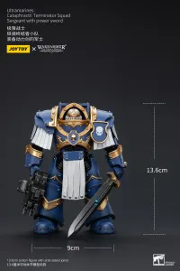 JOYTOY Ultramarines Cataphractii Terminator Squad Sergeant with Power Sword - Warhammer 40K - photo 5