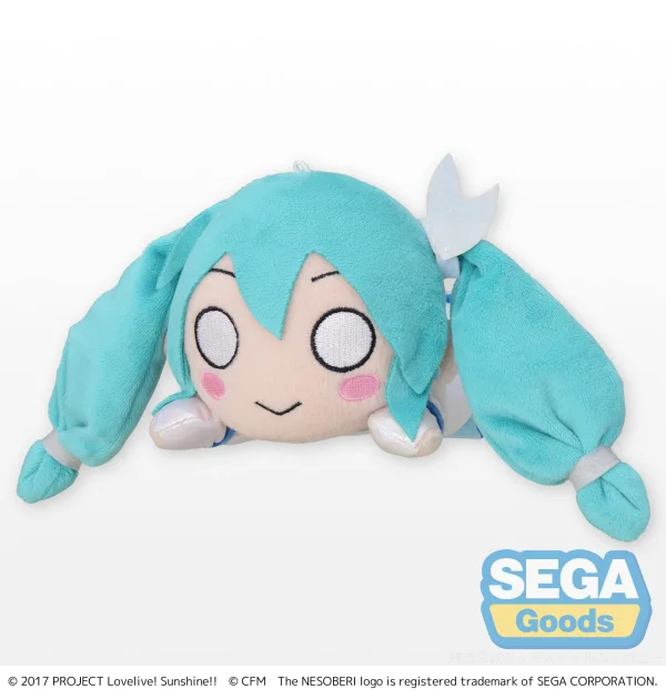 SEGA NESOBERI (Lay-Down) "Love Live! Sunshine!! x Hatsune Miku" Plush "Hatsune Miku" (S) - Hatsune Miku