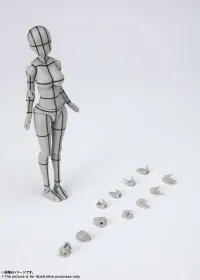 TAMASHII NATIONS Body Chan -Kentaro Yabuki- Wire Frame (Gray Color Ver.) , Bandai Spirits S.H Figuarts - Action Figures - photo 3