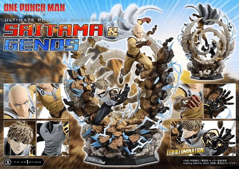 Prime 1 Studio Ultimate Premium Masterline One-Punch Man Saitama & Genos - One Punch Man