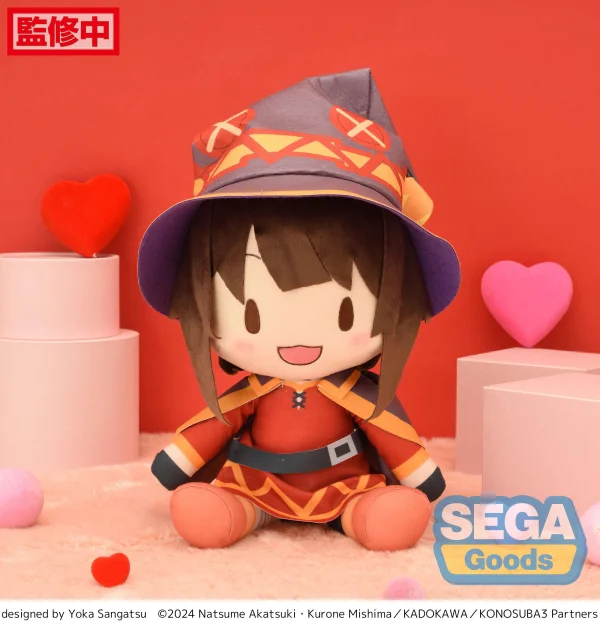 SEGA Fuwapetit "KONOSUBA -God's blessing on this wonderful world! 3" L Plush "Megumin" - KONOSUBA -God's Blessing on This Wonderful World!