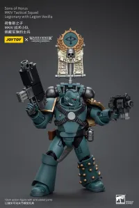 JOYTOY Sons of Horus MKIV Tactical Squad Legionary with Legion Vexilla - Warhammer 40K - photo 2