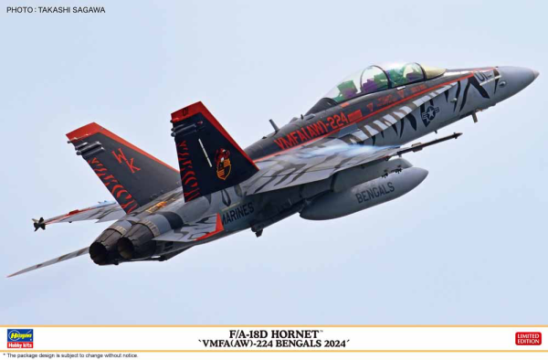 1/48  F/A-18D HORNET "VMFA(AW)-224 BENGALS 2024"