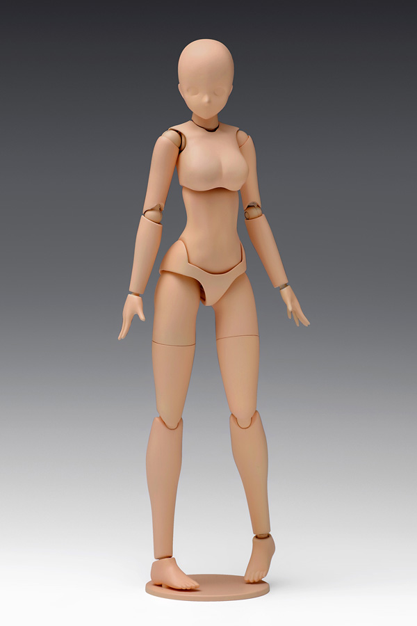 [WAVE] 1/12 Scale Movable Body Female Type [Deluxe] Light Brown