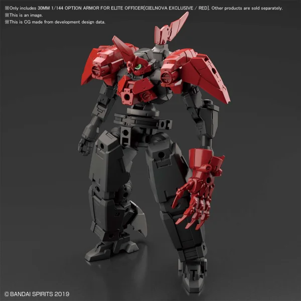 BANDAI HOBBY 30MM 1/144 OPTION ARMOR FOR ELITE OFFICER[CIELNOVA EXCLUSIVE / RED] - 30 Minutes Missions (30MM)