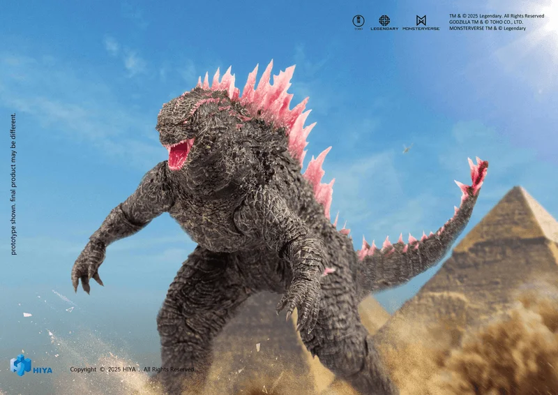 HIYA TOYS HIYA Exquisite Basic Series None Scale 6 Inch Godzilla x Kong The New Empire Godzilla Heat Ray Godzilla Evolved Ver. Action Figure - Godzilla