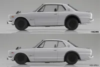 Aoshima KPGC10 SKYLINE HT GT-R 1970 Silver - Scale Kits - photo 5