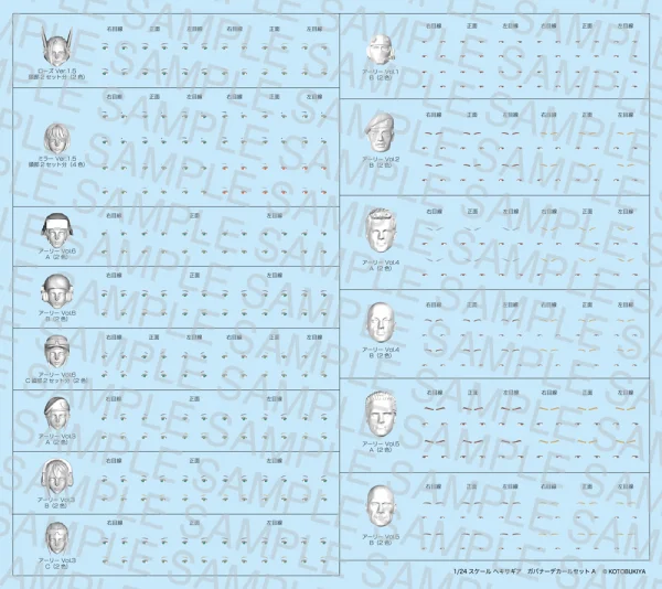 KOTOBUKIYA GOVERNOR DECAL SET TYPE-A - HEXA GEAR