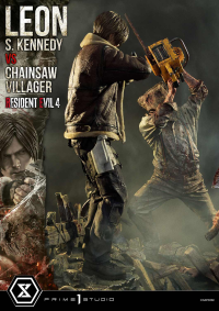 Ultimate Premium Masterline Resident Evil 4 Leon S. Kennedy versus Chainsaw Villager 55