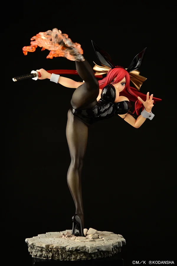 ORCATOYS Erza Scarlet  HIGH KICKver. Black Bunny - Fairy Tail