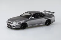 Aoshima NISSAN R34 SKYLINE GT-R CUSTOM WHEEL(ATHLETE SILVER) - Scale Kits - photo 1