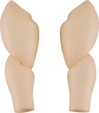 Nendoroid Doll Leg Parts: Wide (Almond Milk) 2
