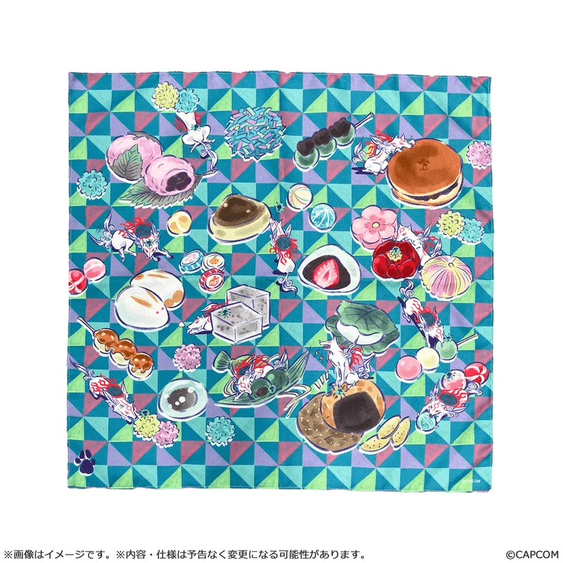 CAPCOM 【Okami 20th Anniversary Reprint Art Project】Furoshiki 12th Anniversary artist:Mari Shimazaki - Okami