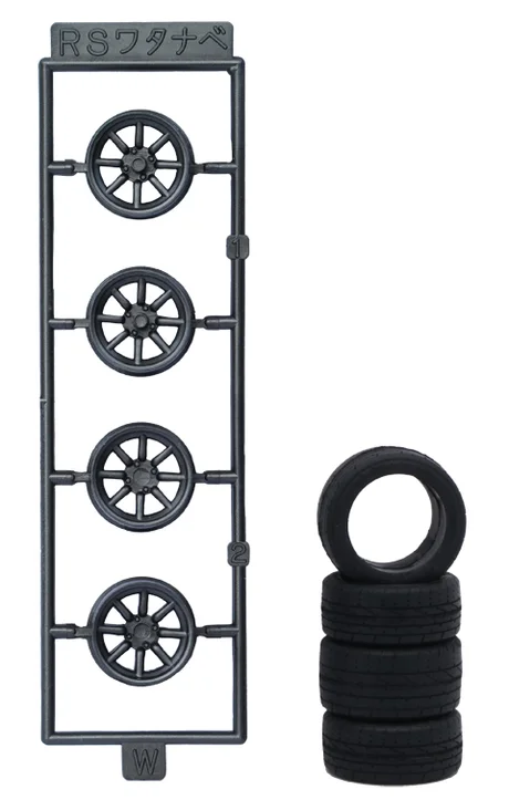Fujimi [Wheel-04] 1/24 RS Watanabe Shallow Rim 15inch - Kit Accessories