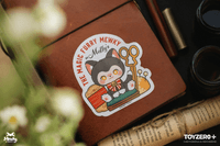 Moffy's - Mewky Sticker (Black Cat - Sitting) 1