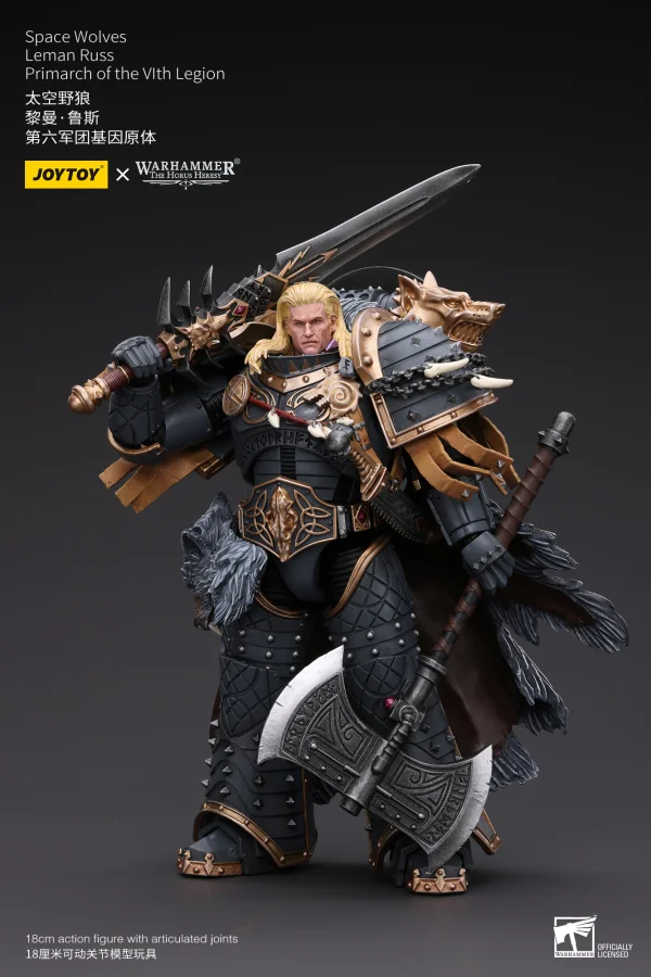 JOYTOY Space Wolves Leman Russ Primarch of the VIth Legion - Warhammer 40K