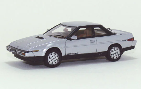 Aoshima 1/43 DISM  RCM (RESIN CAST MODEL): 1/43 E-AX7 SUBARU ALCYONE 4WD VR TURBO (Lightning Silver Metallic / Formula Black) - Scale Kits
