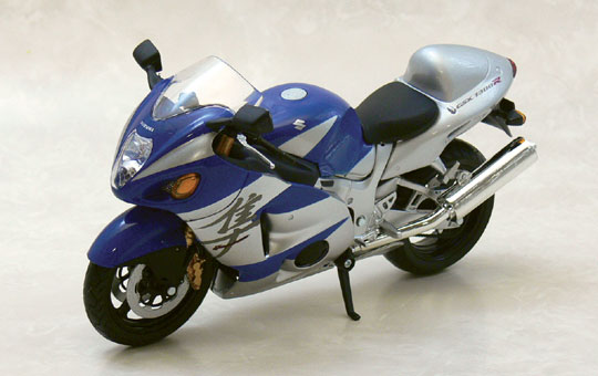 1/12 TOYABI DIECAST MOTORCYCLE: 1/12 SUZUKI GSX1300R HAYABUSA(BLUE)
