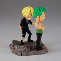 BANDAI Roronoa Zoro & Sanji "…NOTHING...AT ALL!!!!"  "One Piece", Banpresto World Collectable Figure Log Stories - ONE PIECE - photo 7