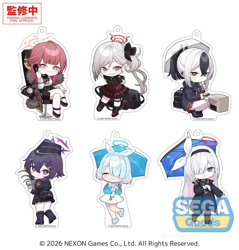 SEGA "Blue Archive" Acrylic Keychain Vol.2 (EX) - Blue Archive