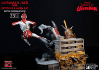 ULTRAMAN 60TH ANNIVERSARY  Ultraman Jack vs Zetton II & Alien Bat Battle scene diorama resin statue 8