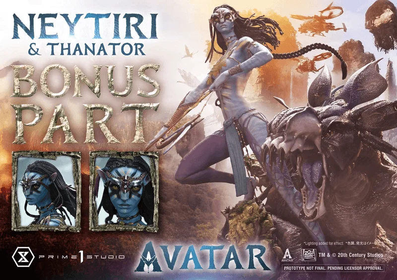 Prime 1 Studio Real Elite Masterline Avatar (Film) Neytiri & Thanator Avatar Legacy Collection DX Bonus Version - Avatar
