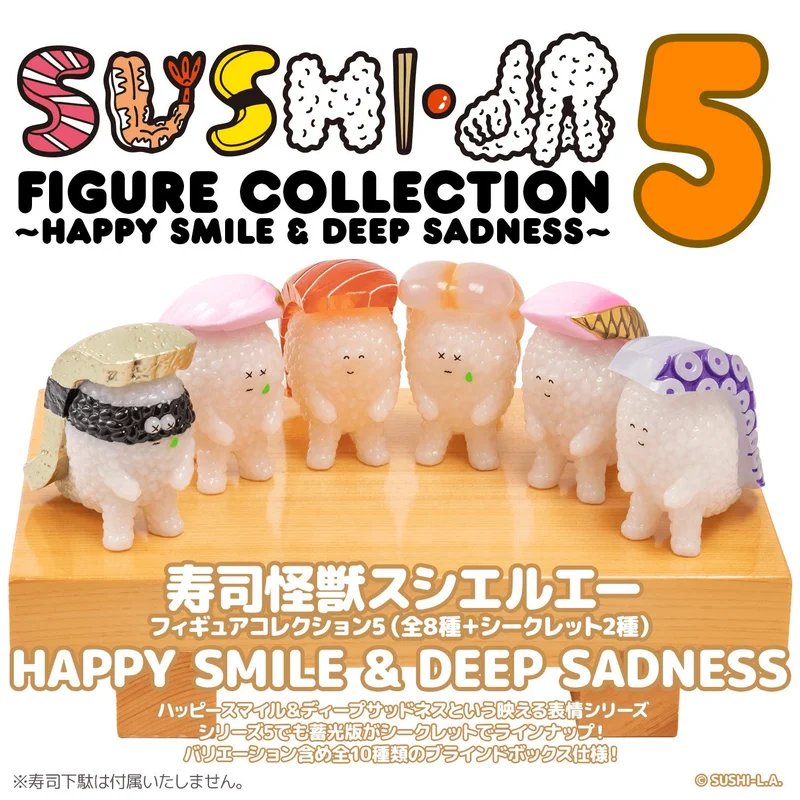 TOPTOY Sushi Kaiju Sushi-L.A. Figure Collection 5: HAPPY SMILE & DEEP SADNESS - Blind Boxes