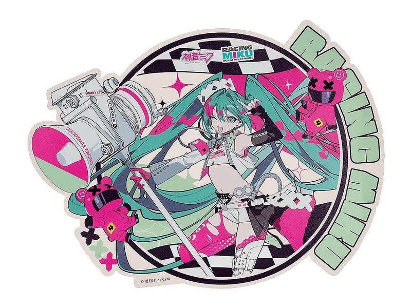 GoodSmile Moment Hatsune Miku: Racing Ver. 2025 Sticker B - Hatsune Miku