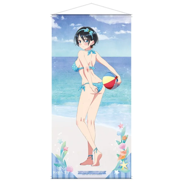 KADOKAWA Rent-A-Girlfriend Swimsuit and Girlfriend Life-sized Tapestry Ruka Sarashina - Rent-A-Girlfriend