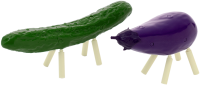 Shoryo Uma Plastic Model Cucumber & Eggplant 1