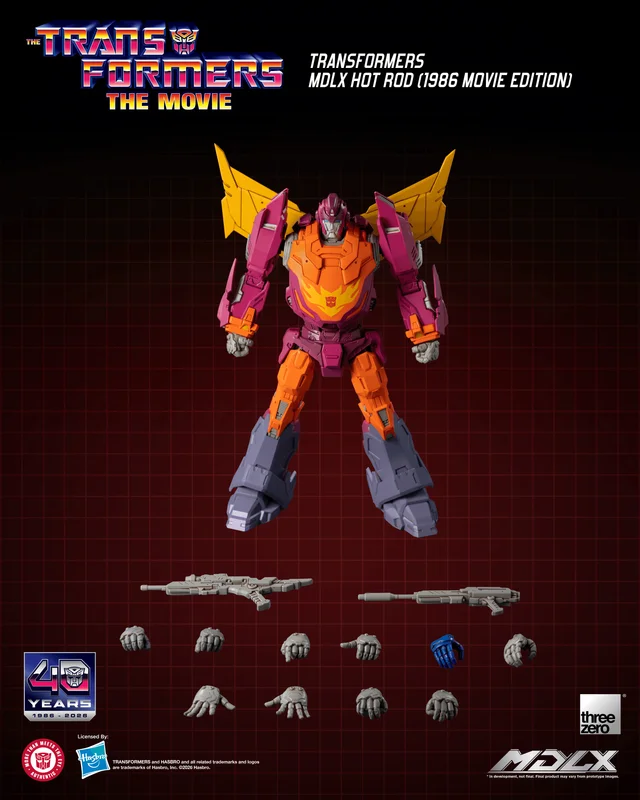 threezero Transformers MDLX Hot Rod (1986 Movie Edition) - Transformers