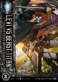 Ultimate Premium Masterline  TV animation Attack On Titan  Levi versus Beast Titan Bonus Version 75