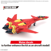 HG 1/100 VF-19 CUSTOM FIRE VALKYRIE WITH SOUND BOOSTER WATER DECALS 4