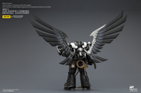Raven Guard Corvus Corax, Primarch of the XIX Legion with artificer-crafted lightning talons, archaeotech pistols, and whip 23
