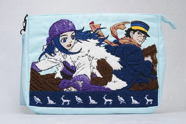 GOOD SMILE COMPANY Golden Kamuy Sagara Embroidery Handbag Sugimoto & Asirpa - GOLDEN KAMUY