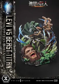 Prime 1 Studio Ultimate Premium Masterline  TV animation Attack On Titan  Levi versus Beast Titan - Attack on Titan - photo 36