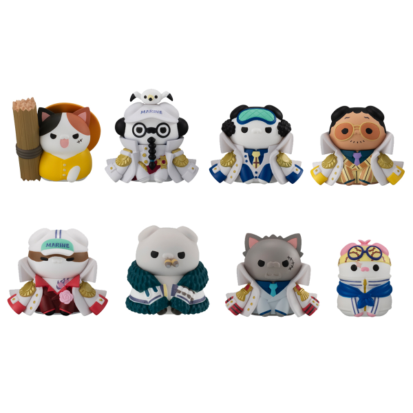 MEGA CAT PROJECT ONE PIECE  Nyan Piece Nyan！  Ver. Luffy VS Marines (8pc per box)