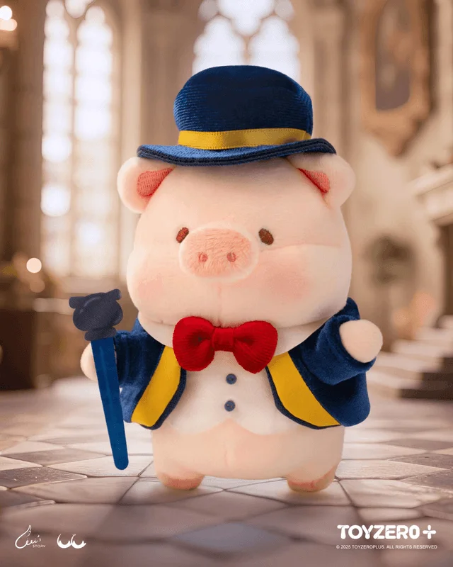 TOYZEROPLUS LuLu the Piggy LuLuLand - Billionaire Lu Plush Keychain - LuLu The Piggy