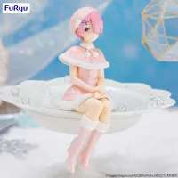 FuRyu Re:ZERO -Starting Life in Another World-　Noodle Stopper Figure -Ram Snow Princess Pearl Color ver.- - Re:ZERO -Starting Life in Another World- - photo 2