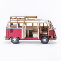 wa-gu-mi Vintage Volkswagen Type 2 (T1) Camper Van RED 6