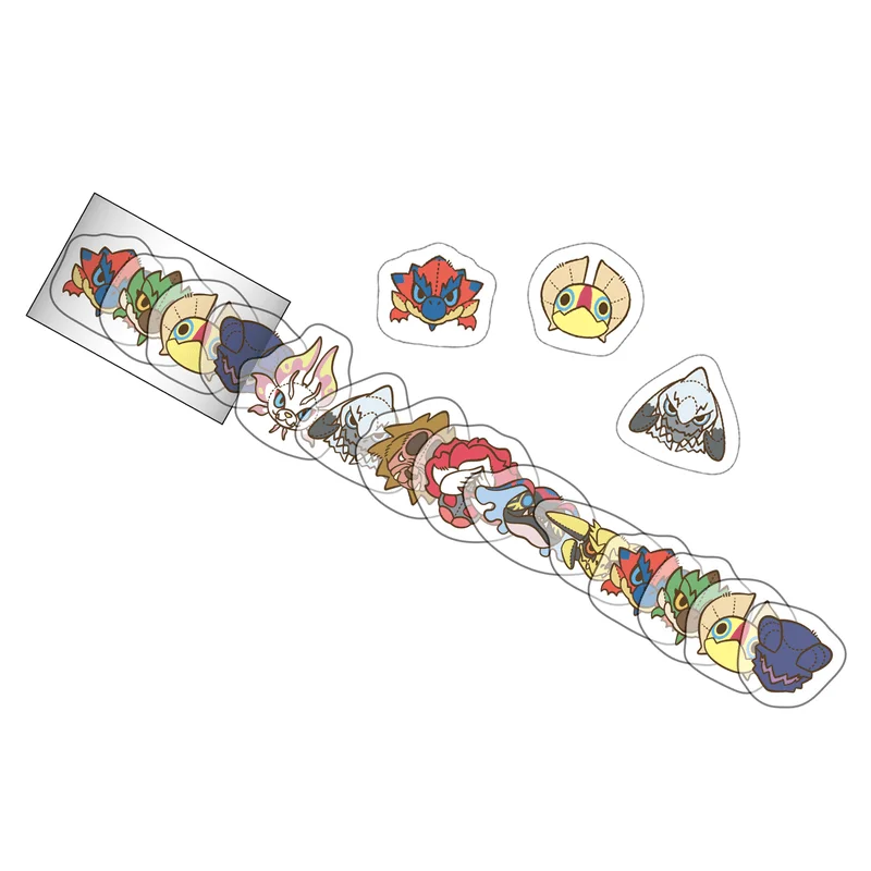 CAPCOM MONSTER HUNTER CHIBI STYLE Die-Cut Masking Tape - Monster Hunter